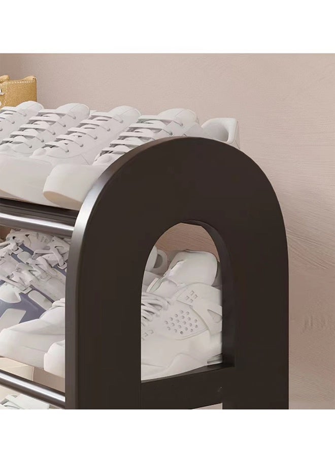 كوتيس رف ومنظم أحذية كوتيس ذو 5 طبقات، منظم أحذية معدني متين موفر للمساحة للمدخل، رف أحذية صغير الحجم سهل التجميع بسعة كبيرة، خزانة تخزين أحذية قائمة بذاتها 75 × 23 × 78.5 سم - Image 3